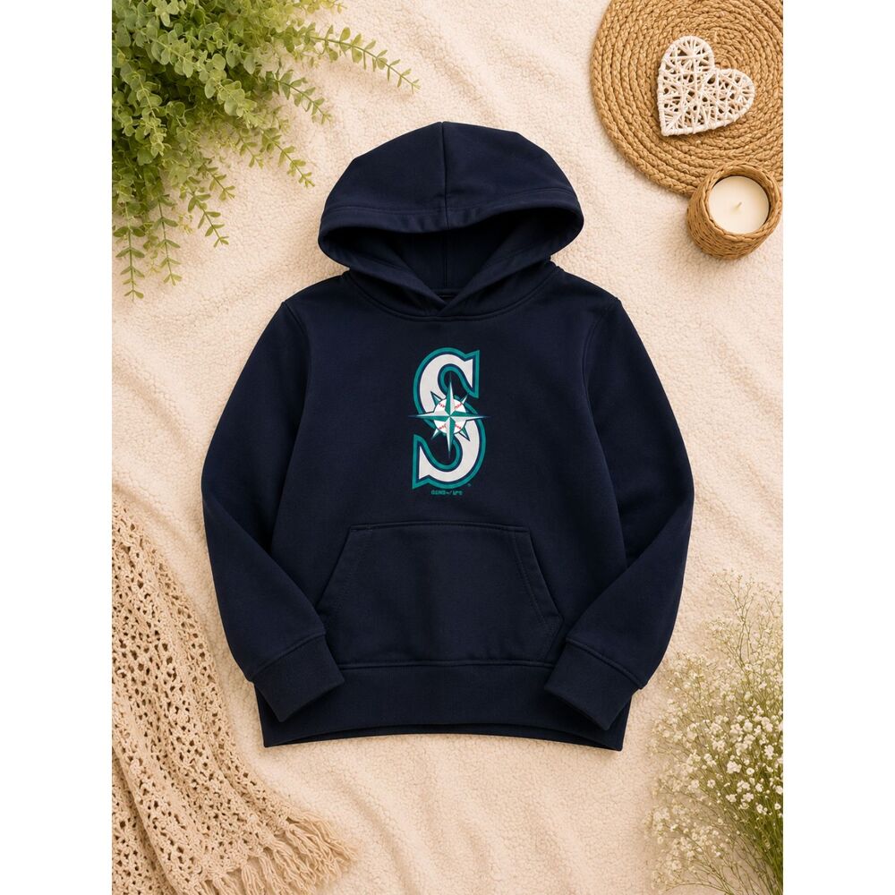 Seattle Mariners Toddler Hoodie 3T MLB Genuine Merchandise Navy Pullover